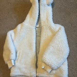 Tucker + Tate Kids White Sherpa Puffer Jacket